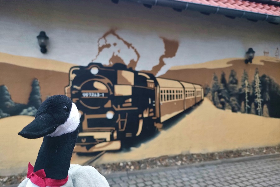 Brockenbahn Wandgemälde Wernigerode